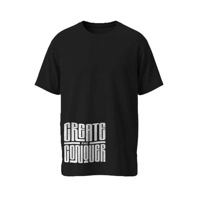 Create and Conquer | Premium Cotton Streetwear Tee